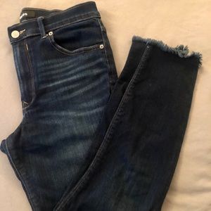 Express High Rise Dark Wash Denim